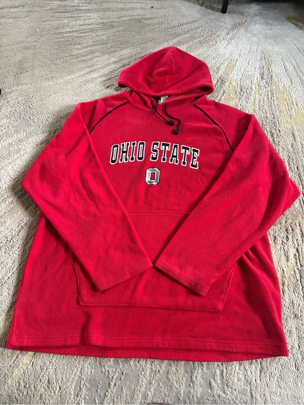 Vintage Y2K Foot Locker Ohio State Red fleece Hoodie pullover sweatshirt XXL